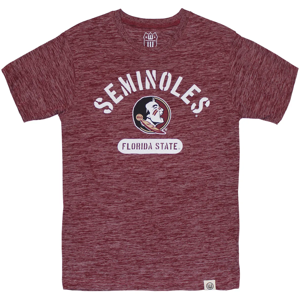 Wes & Willy Kids Seminoles/Seminole Logo Design Short Sleeve T-shirt - Garnet