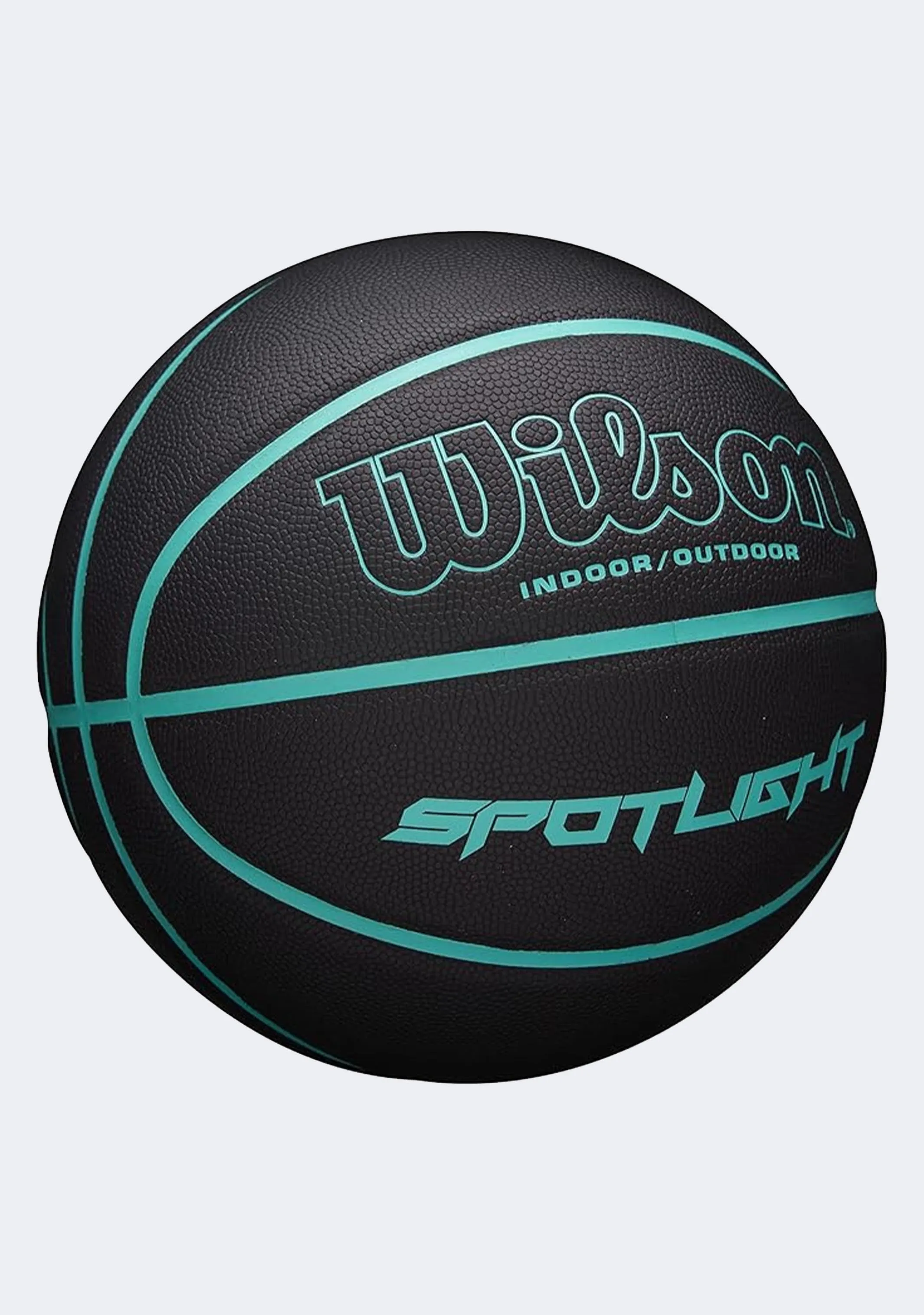 Wilson Spotlight Size 7 Basketball Black/Aqua
