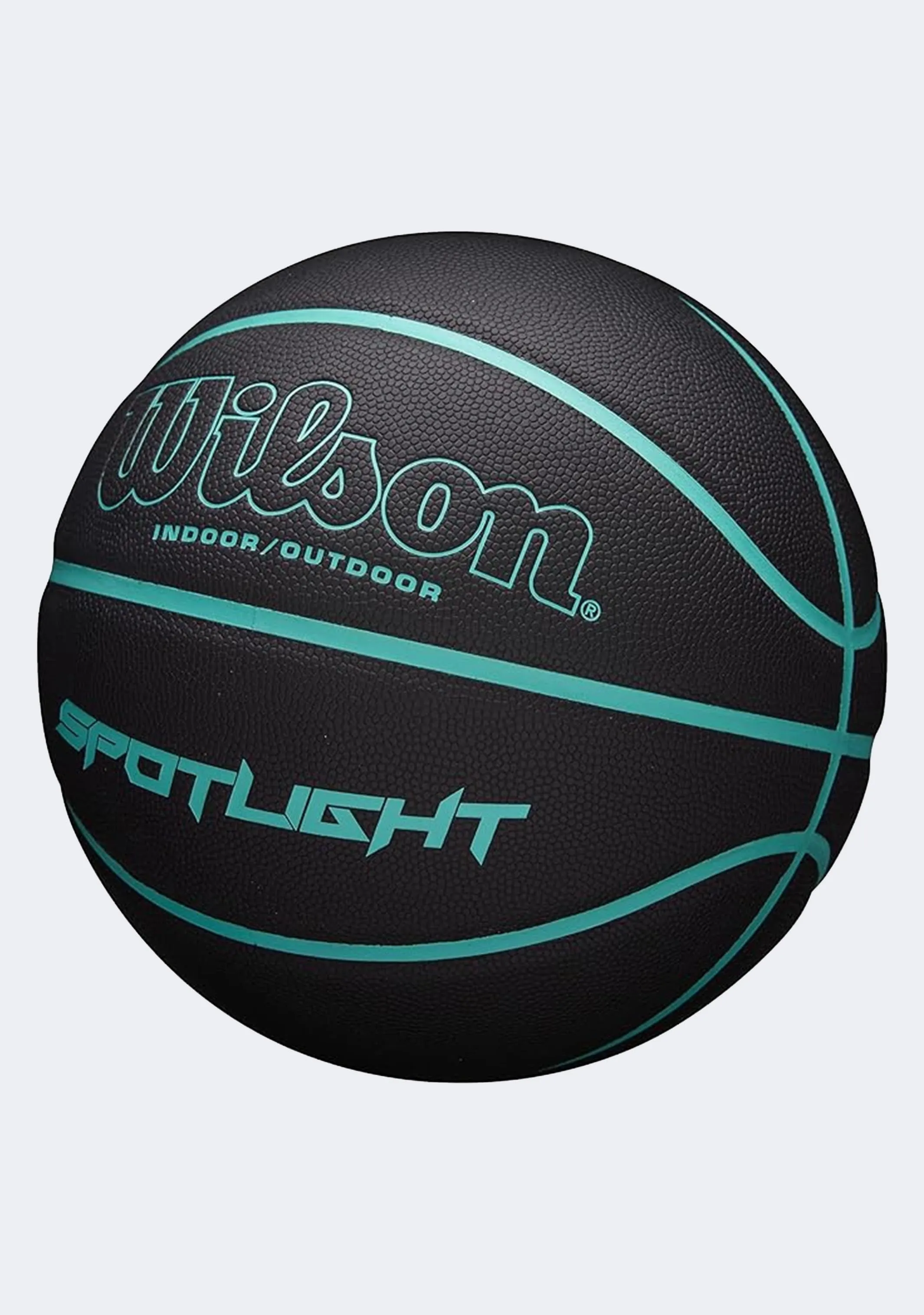 Wilson Spotlight Size 7 Basketball Black/Aqua