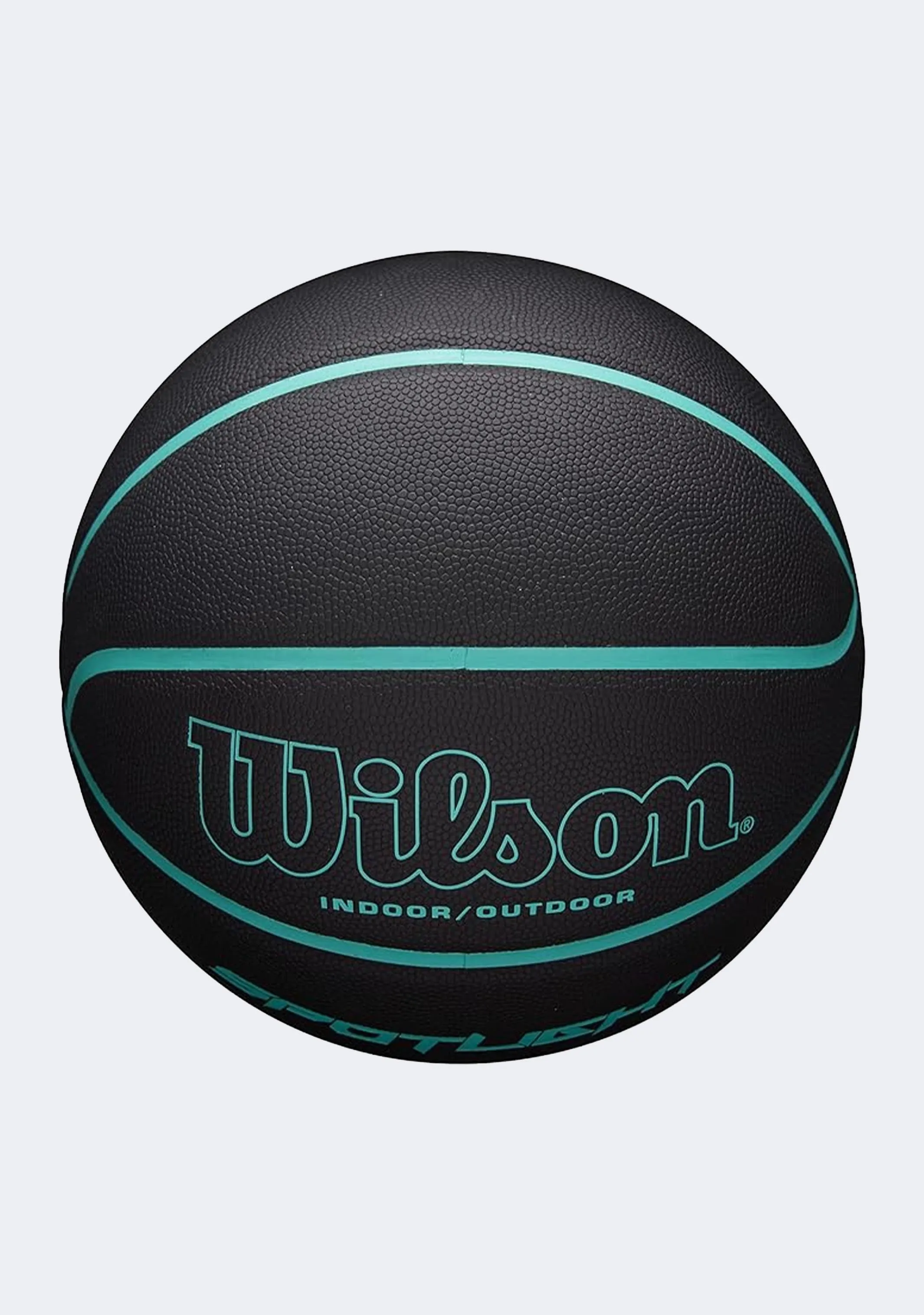 Wilson Spotlight Size 7 Basketball Black/Aqua
