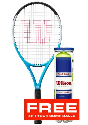Wilson Ultra Power Rxt 105 Tennis Racquet WR055110U   FREE Wilson Tour Comp Tennis Balls 4 Pcs WRT102600