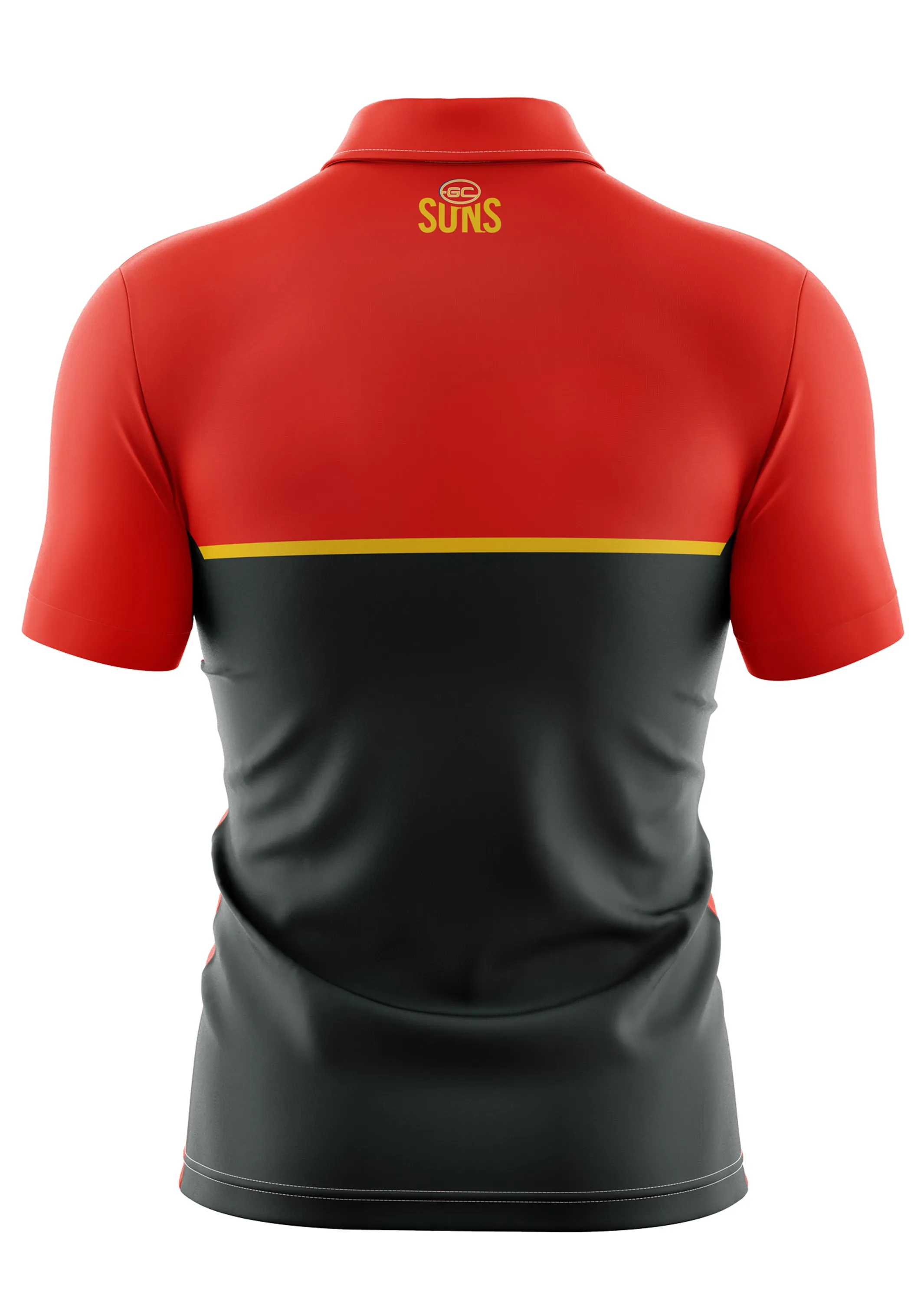 Xblades Gold Coast Suns Mens 2019 Media Polo <BR> GCS-MDP-L19 M-L-RDG